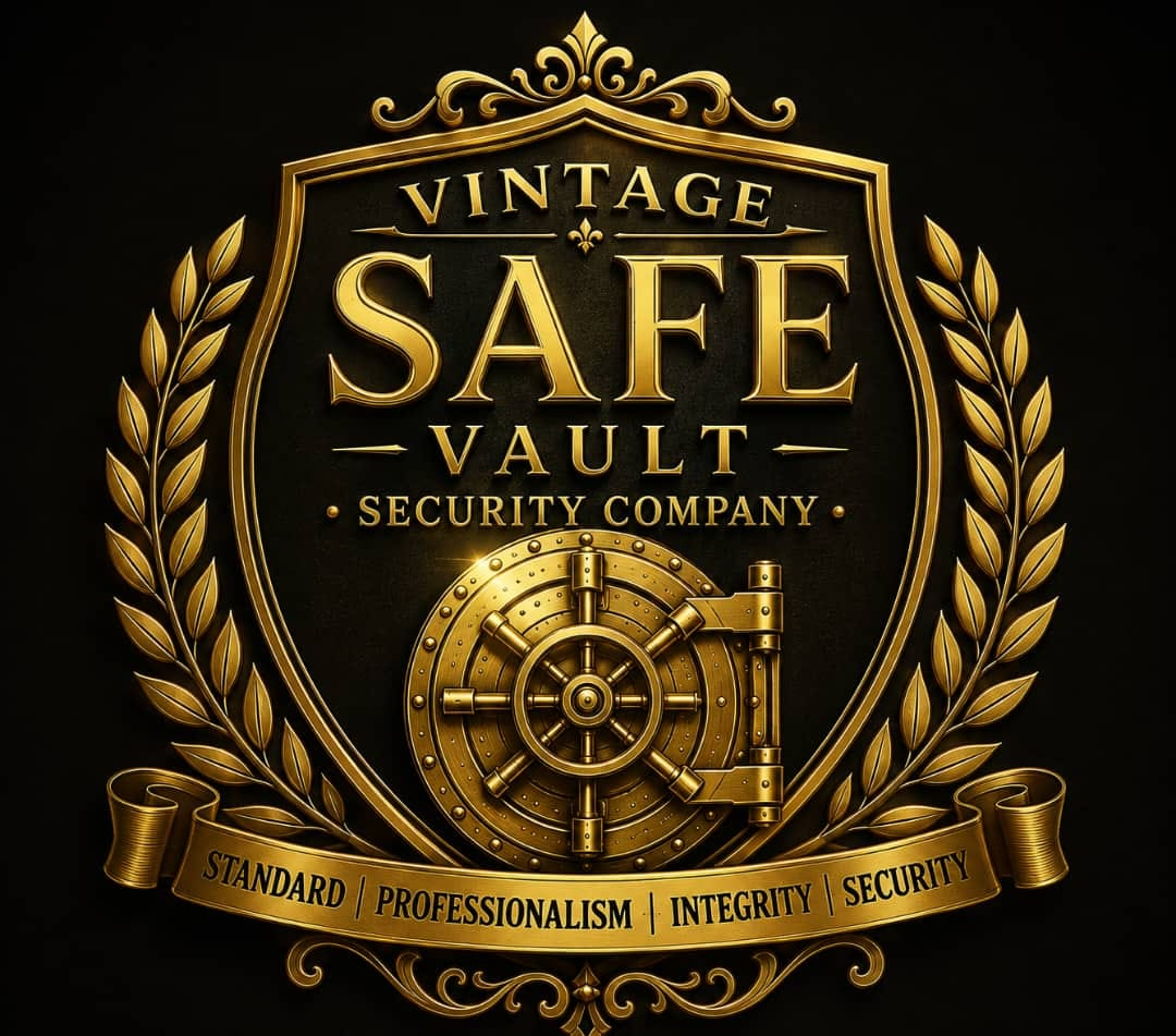 Vintage Safe Vault Logo