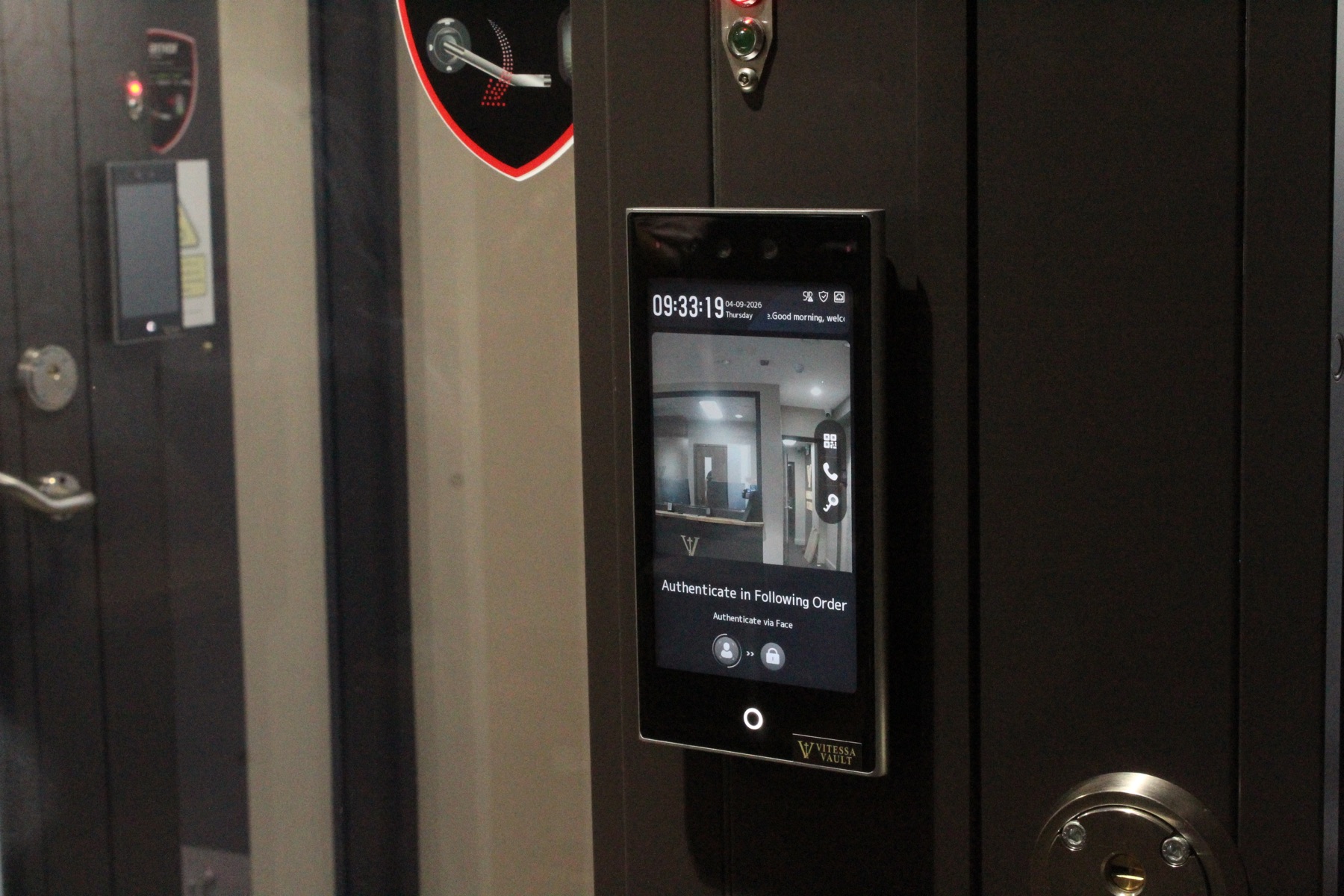 Secure biometric access at Vintage Safe Vault